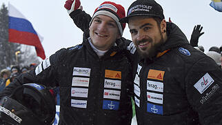 Clemens Bracher (links) gewinnt im Europacup in Innsbruck (Archivbild)