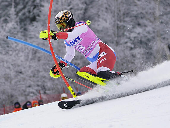 Die Beste des Rests: Hinter dem Topduo Mikaela Shiffrin/Petra Vlhova wird Wendy Holdener im Slalom in Killington Dritte