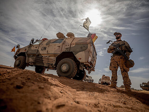 ARCHIV - Internationale Truppen sind im Norden Malis stationiert. Foto: Michael Kappeler/dpa
