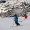 Skifahrer bei der Talabfahrt nach Verbier. (Symbolbild)