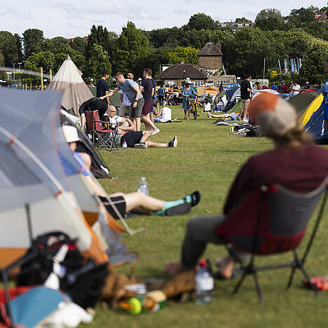Eine Wimbledon-Tradition lebt wieder auf: Camping für eines der begehrten Tickets