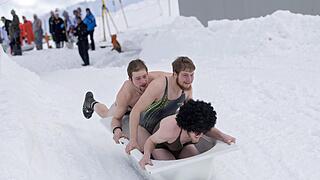 Bathub race in Switzerland