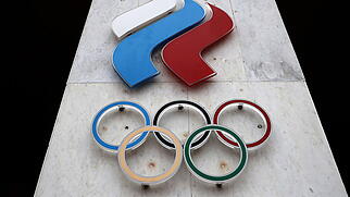 Das Logo des olympischen Komitees Russland